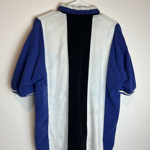 InnerHarbor CR Racing Black Blue White Big Verticle Stripes Size Large - Picture 2 of 4